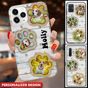 Cute Upload Photo Puppy Pet Dog Paw Personalized Phone Case