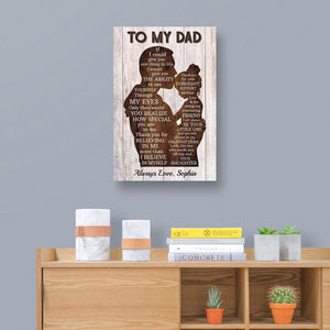 Personalized Gift for Dad from Daughter If I Could Give You One Thing In Life Poster