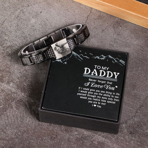 Personalised Bar Men's Bracelet. Men's Bracelet Gift for Dad