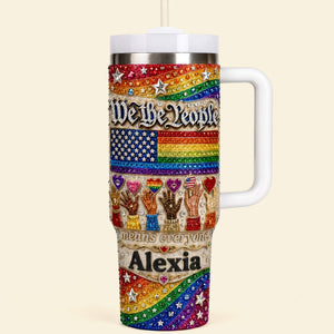 Pride Month We The People Tumbler - Personalized Gifts For LGBT
