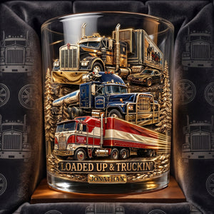 Legendary Truck Drinking Glass - Personalized Gifts For Truckers