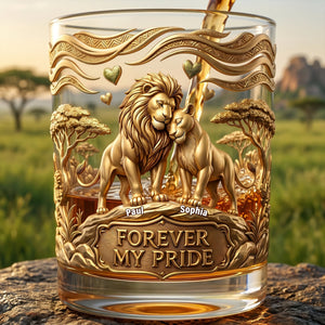 Couple Forever Round Glass - Personalized Gifts For Couple