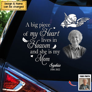Your Wings Were Ready But My Heart Was Not-Personalized Memorial Photo Decal/Sticker