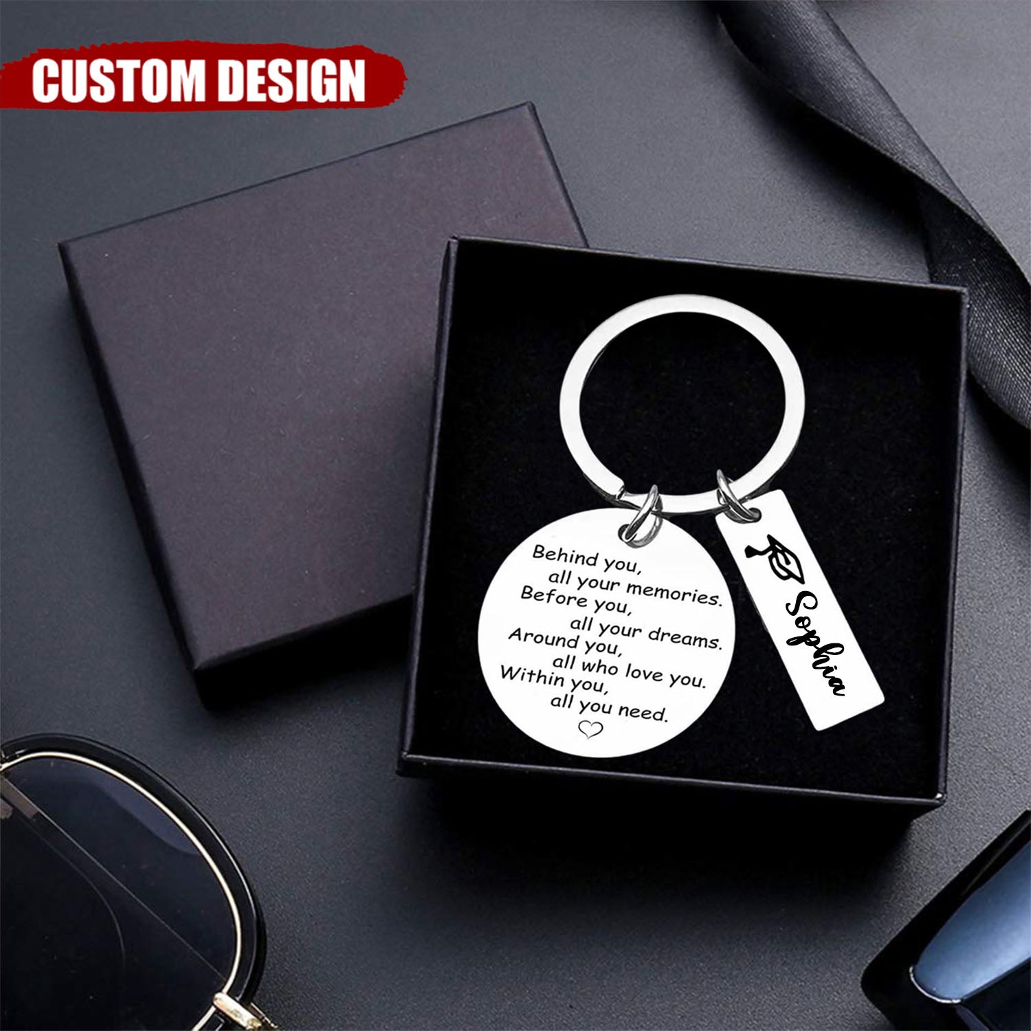 2024 Graduation Personalized Keychain - Within You All You Need
