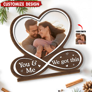 Love Is You - Personalized 2-Layer Wood Plaque