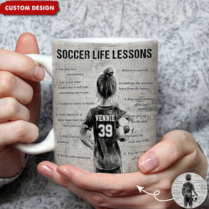 Personalized Soccer Mug For Kids -Gift For Young Soccer Fans