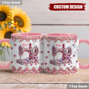 Love Sewing - Personalized Sewing Accent Mug