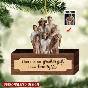 2024 New Release Happy Family In Box Personalized Wooden Ornament-Christmas Gift