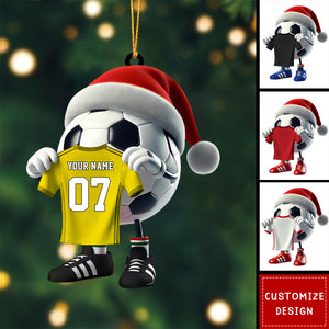 Personalized Soccer Christmas Ornament Gift For Soccer Lovers-2024 New Release