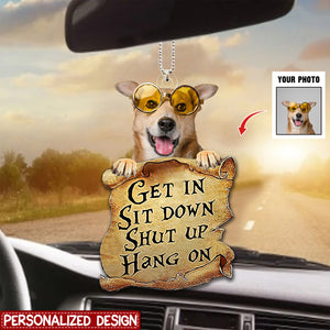 Pet Get In Personalized Car Ornament Gift - Gift For Pet Lovers