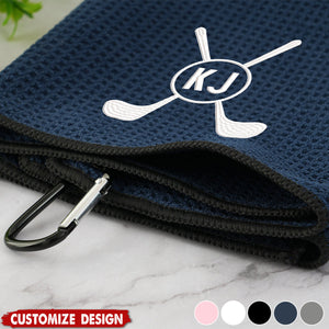 Monogrammed Golf Towel-Personalized Golf Towel-Gift for Family Friend