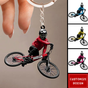 Personalized Mountain Bike Keychain-Gift for Biker-2025 New Release