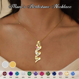 Infinity Promise-Personalized 2-5 Birthstone Necklace-Gift For Mother Necklace