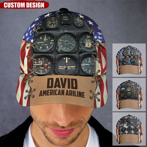 American Airline - Personalized Classic Cap - Gift For Airplane Lovers