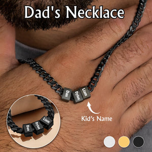 Personalized Engraved Name Necklace-Father's day gift