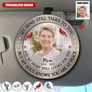 My Mind Still Talks To You-Personalized Car Visor Clip