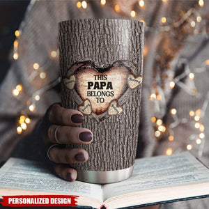 Heart Of Dad-Personalized Tumbler