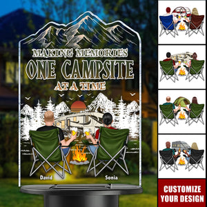 Making Memories One Campsite At A Time - Personalized Solar Light