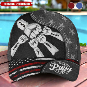 The Power Of Dad Comes From Love-Personalized Classic Cap