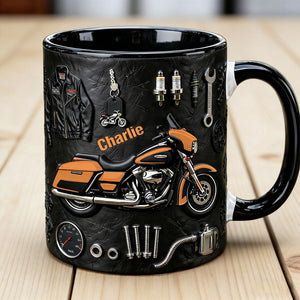 Motorcycle Personalized Biker Accent Mug