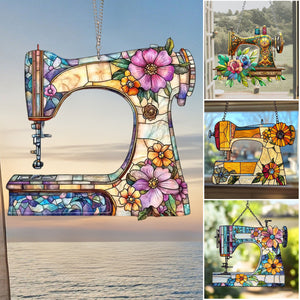 Cute Sewing Machine Suncatcher Ornament-Mother's Day Gift
