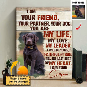 Custom Pet Portrait Poster, I Am Your Pet Personalized Photo Pet Gifts For Pet Owners