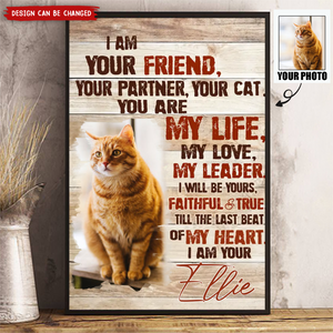 Custom Pet Portrait Poster, I Am Your Pet Personalized Photo Pet Gifts For Pet Owners