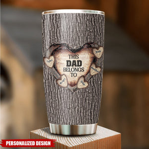Heart Of Dad-Personalized Tumbler
