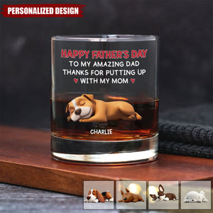 Putting Up With-Personalized Whiskey Glass
