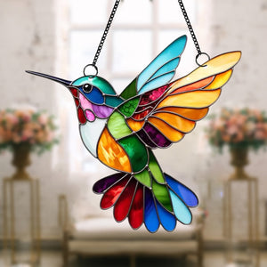 Colorful Hummingbird Suncatcher Ornament-Gift For Bird Lovers
