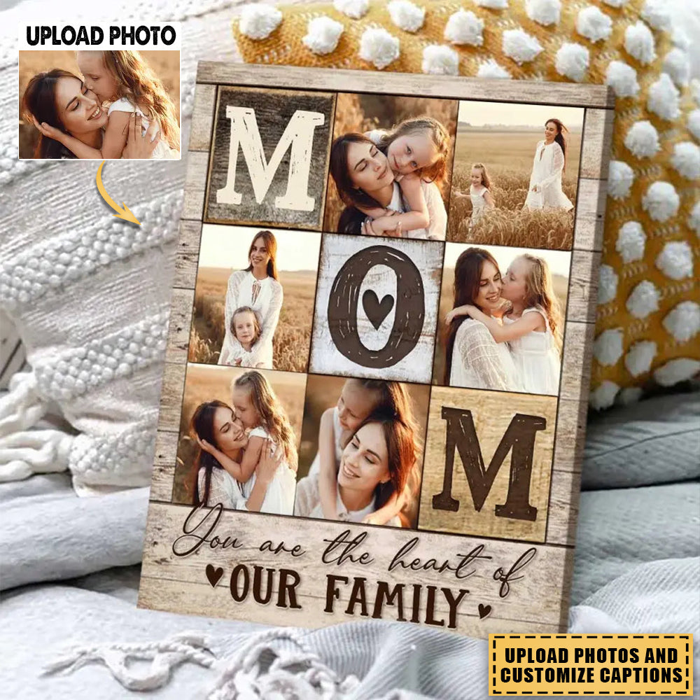 Mom Photo Collage Poster, Personalized Gift For Mom, Mom’s Birthday Photo Gift