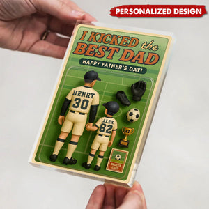 We Kicked the Best Dad Soccer-Personalized Acrylic Plaque-Father's Day Gift