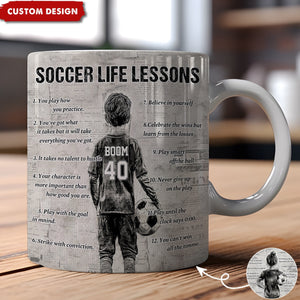 Personalized Soccer Mug For Kids -Gift For Young Soccer Fans
