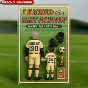 We Kicked the Best Dad Soccer-Personalized Acrylic Plaque-Father's Day Gift