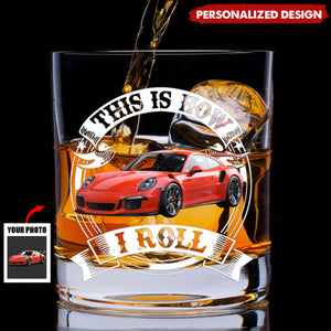 Personalized Upload Vehicle Photo Whiskey Glass-Gift For Car Lover