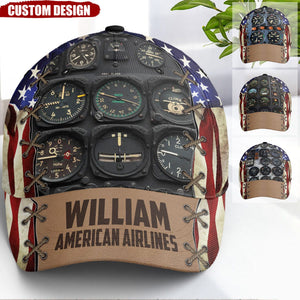 American Airline - Personalized Classic Cap - Gift For Airplane Lovers