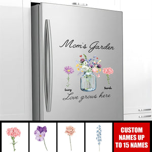 Nana's Garden Love Grows Here - Personalized Grandma Decal Sticker - Mother's Day Gift