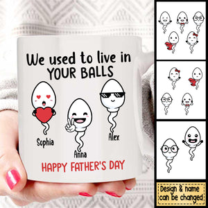 Little Kids We Used To Lived In, Personalized Mug, Father's Day Gifts, Gift For Dad