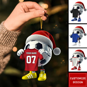Personalized Soccer Christmas Ornament Gift For Soccer Lovers-2024 New Release