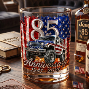 Celebrated 85th Anniversary Drinking Glass - Personalized Gifts