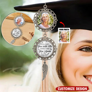 Graduation Walking Beside You Memorial-Personalized Photo Pendant Charm