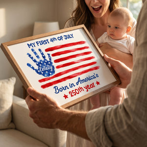 My First 4th Of July, Horizontal Poster, Gift For Baby and Family