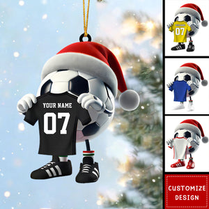 Personalized Soccer Christmas Ornament Gift For Soccer Lovers-2024 New Release