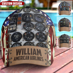 American Airline - Personalized Classic Cap - Gift For Airplane Lovers