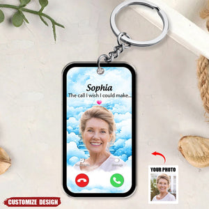 The Call I Wish I Could Take Memorial Gift Multiple Photos Inserted Personalized Acrylic Keychain