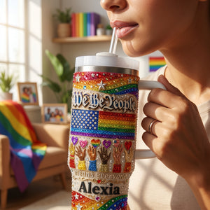 Pride Month We The People Tumbler - Personalized Gifts For LGBT