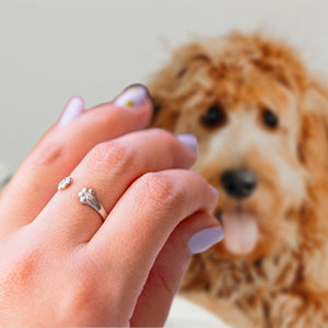 Personalized Paw Hug Ring -  Gift For Pet Lovers