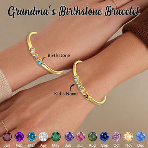 Personalized Adjustable Mom‘s Birthstone Bracelet