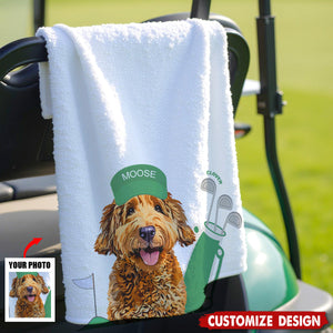Custom Pet Photo Golf Towel - Golf Gift For Dog,Cat,Pet Lovers