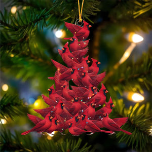 Red Cardinal Christmas Ornament - Gift For Bird Lovers